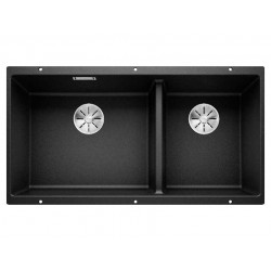 Blanco SUBLINE 480/320-U SILGRANIT PuraDur черный c отв.арм. InFino Blanco SUBLINE 480/320-U SILGRANIT PuraDur черный c отв.арм. InFino