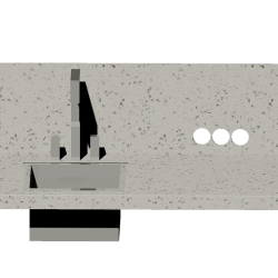 Вырезы в стеновой панели Corian